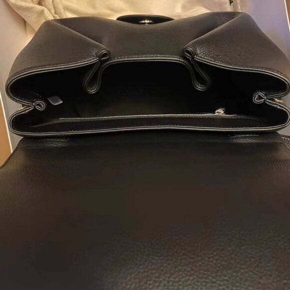 POLÈNE Black Leather Shoulder Bag - Picture 6 of 6